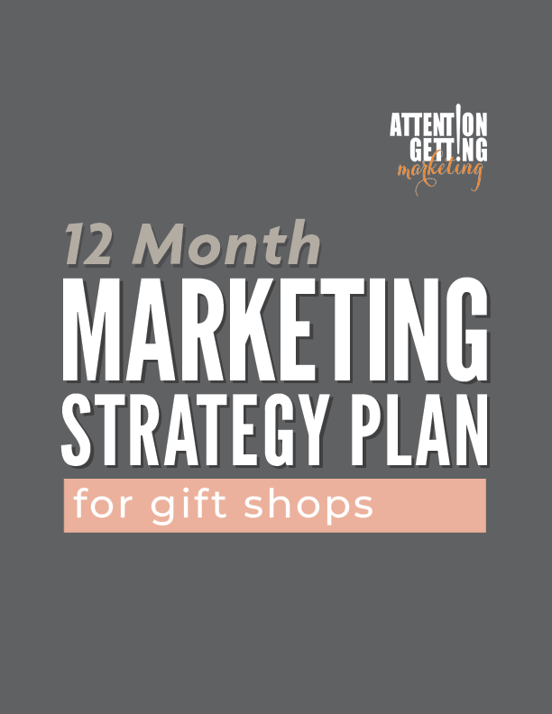 marketing strategy plan for gift shops template 12 months pdf