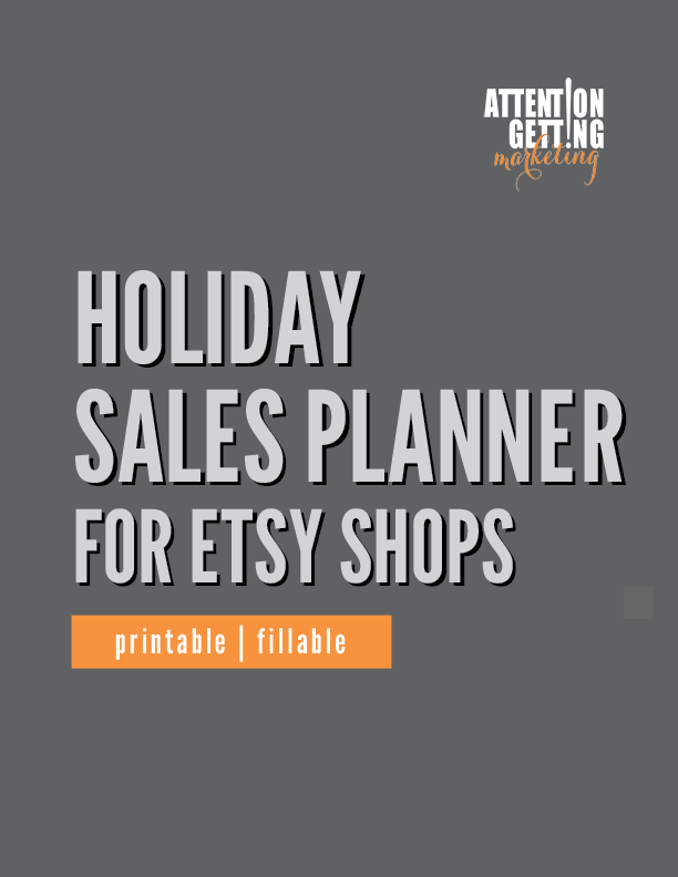 etsy holiday sales planner