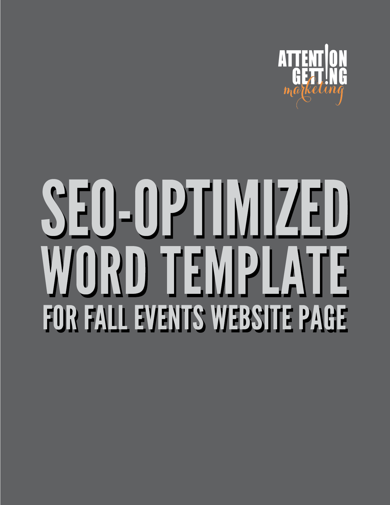 SEO-Optimized Website / Blog Page Template in Word for Fall Events