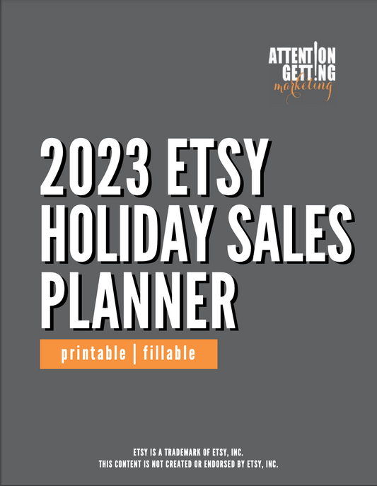 Etsy Holiday Sales Planner