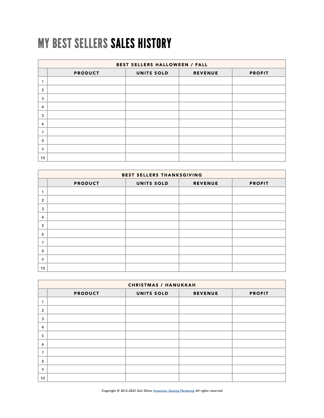 Etsy Holiday Sales Planner 2024