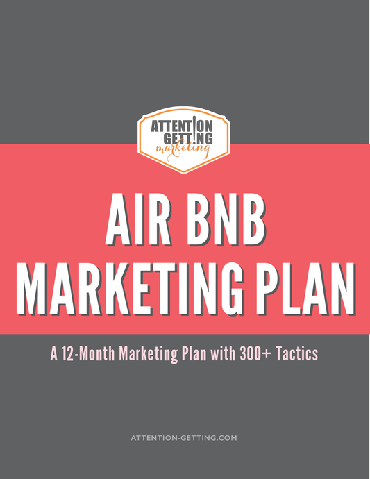 12 month marketing strategy plan for airbnb owners and other owners of vacation rental properties like airnbnb and vrbo marketing ideas