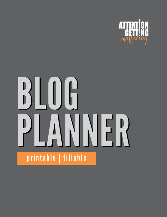 blog planner printable pdf digital download template for writing and publishing your blog