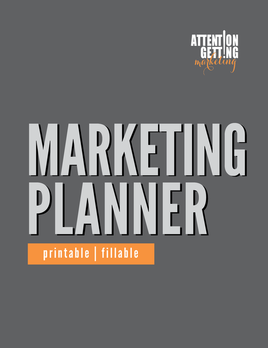 marketing planner printable pdf plan for small business owners