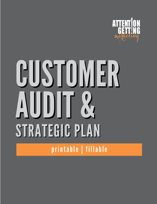 customer analysis and audit worksheet and planner