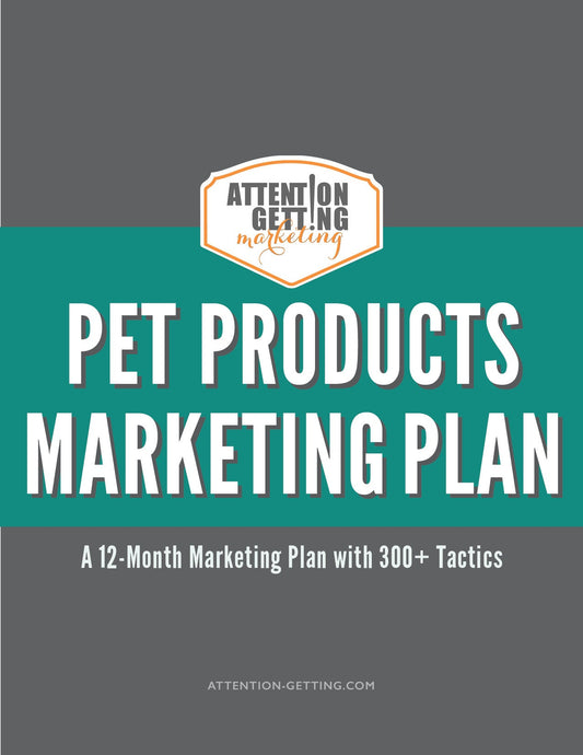 12 month marketing plan for a pet products business online or on etsy