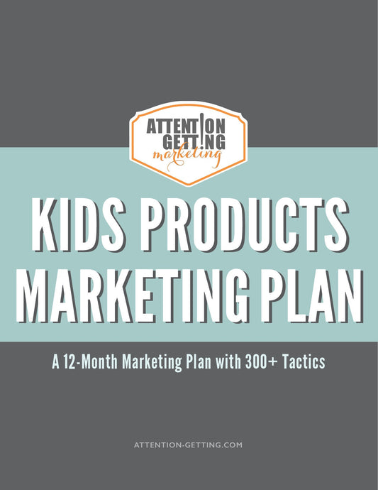 12 month marketing plan for selling kids and baby products online or on etsy