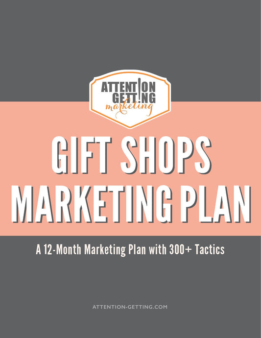12 month marketing strategy plan for gifts shops selling online or on etsy amazon